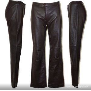 BCBG Leather Pants - high waisted
